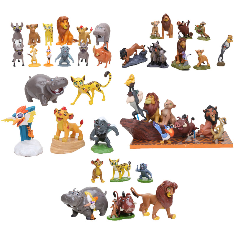 cartoon The Lion Guard King Animals Simba Nala Timon action figure ...