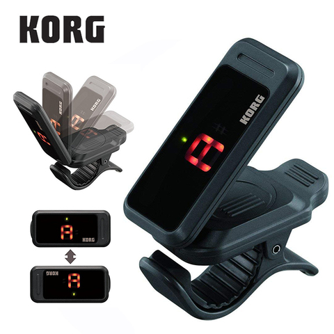 KORG PITCHCLIP PC-1 PC-2 PC1 PC2 Ultra Portable Low-Profile Clip-on Guitar Tuner Chromatic Tuner-Ultra Portable- Easily Folds ► Photo 1/6