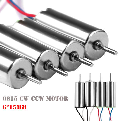 4pcs 0615 2CW 2CCW Motor Low Noise Low Starting Voltage Inductrix Tiny Coreless For Axis Aircraft Model Aircraft (6x15mm) ► Photo 1/4