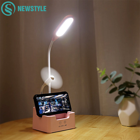 Rechargeable Desk Lamp  Multi-Function Led Desk Lamp Eye-Caring Dimmable Table Lamp Touch Control Portable Desk Light for Dorm ► Photo 1/6