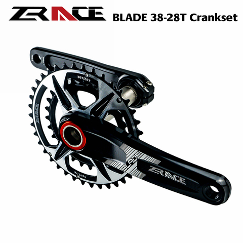 ZRACE BLADE 2 x 10 11 12 Speed Crankset Eagle Tooth for MTB XC / TR / AM 170 / 175mm,38-28T, BB68/73 Chainset ► Photo 1/6