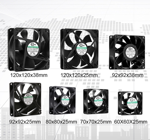 SXDOOL EC Fan Dual Ball 60mm 70mm 80mm 90mm 120mm EC Brushless Fan 110V 115V 120V 220V 240V Axial Fan 6025 8025 9225 12025 12038 ► Photo 1/6