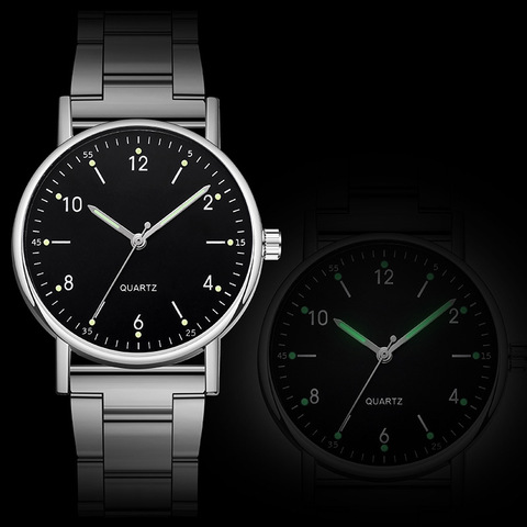 Women Watches Ladies High-end Quartz Wrist Watch Stainless Steel Luminous Dial Leisure Relogio Feminino Black Clock Reloj Muje ► Photo 1/6