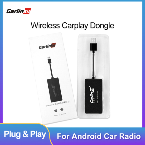 Carlinkit Android Auto Dongle Apple Wireless CarPlay Dongle USB Smart Link For Android Navigation Player Mirrorlink /IOS 13 # ► Photo 1/6