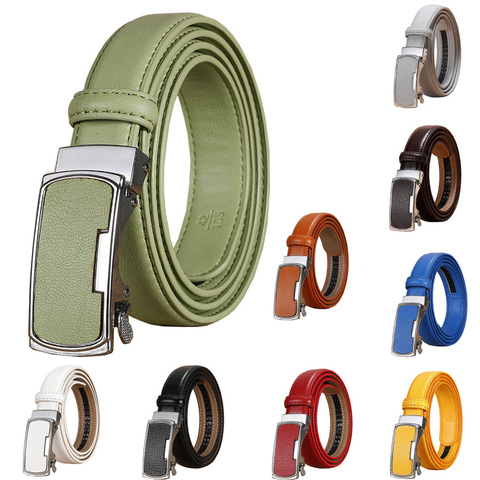 2.3CM Women Genuine Leather Belt For Female Strap Casual All-match Ladies Adjustable Belts Designer  Automatic belt buckle ► Photo 1/6
