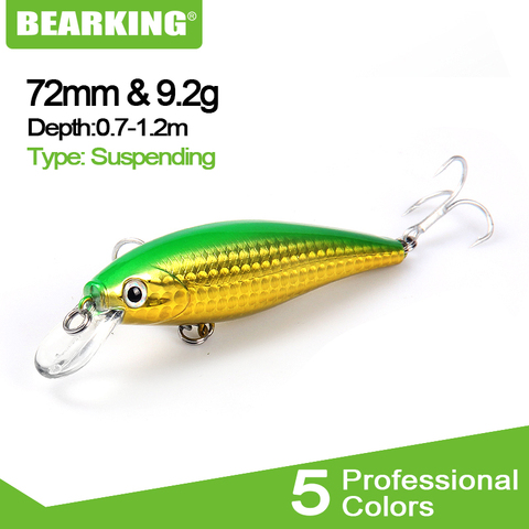 7.8cm 9.2g Bearking New 1PC New Arrival Hot Sale Minnow Hard Fishing Lure Bait Fresh Water Fishing Tackle Artificial Lures Bait ► Photo 1/6