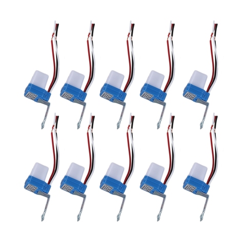 10Pcs Auto On Off Photocell Street Light Photoswitch Sensor Switch AC/DC 12V 10A ► Photo 1/6