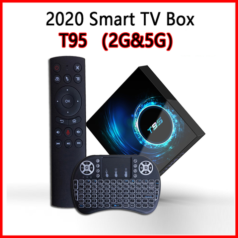 2022 Best T95 max Smart Tv Box Android 10 6k 2.4G & 5.8G Wifi Bluetooth 5.0 Quad Core Set-Top Box Media Player pk MXQ pro 5G X96 ► Photo 1/6