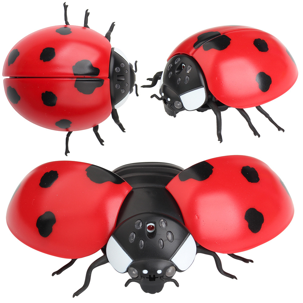 Remote Control Realistic RC Ladybird Walking Animal Model Toy Gift Model 