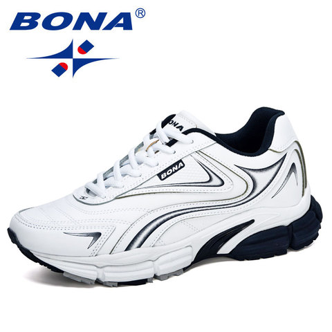 BONA 2022 New Designers Action Leather Sneakers Shoes Men Outdoor Casual Shoes Man Trendy Leisure Footwear Male Walking Shoes ► Photo 1/6