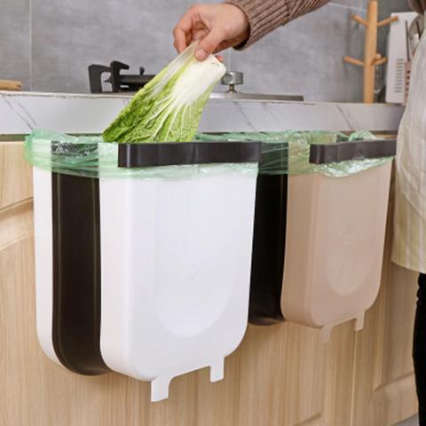 Car Trash Bin Door Hanging Trash Can Portable Rubbish Garbage Car Storage  Box