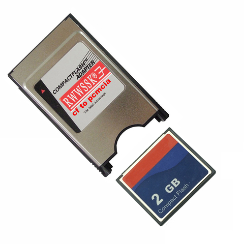 2 in 1 industrial Compact Flash CF Card  64MB 128MB 256MB 1GB 2GB with PCMCIA 68Pin card adapter for cnc ► Photo 1/6