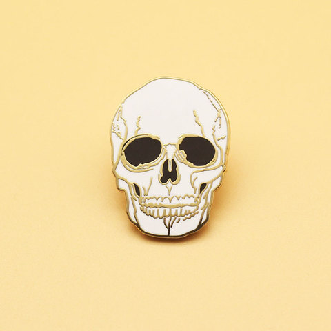 cartoon Human Head Skull brooch and enamel pins Men and women fashion jewelry gifts anime movie novel lapel badges ► Photo 1/6