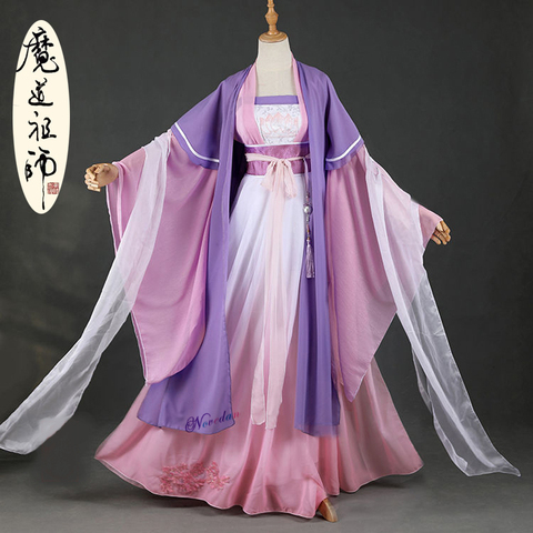 Dao Mo To Shi Jiang YanLi Cosplay Mo Dao Zu Shi Anime Cosplay Costume Traditioanl Chinese Hanfu Dress Women Tang Suit And Wig ► Photo 1/6