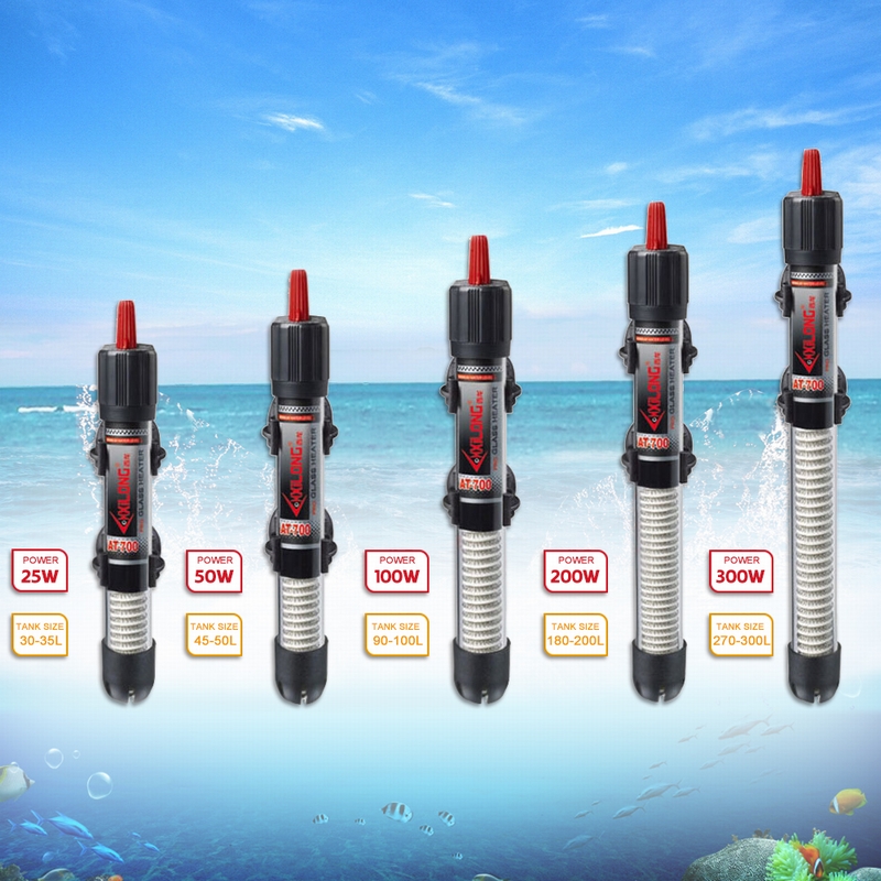 Aquarium Fish Tank Water Submersible Thermostat Heater 25/50/100/200W US PLUG 