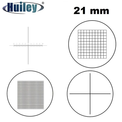 21mm Diameter Microscope Optical Micrometer Eyepiece Reticle Ocular Scale Calibration Cross Ruler Grid Scale for Microscope ► Photo 1/6