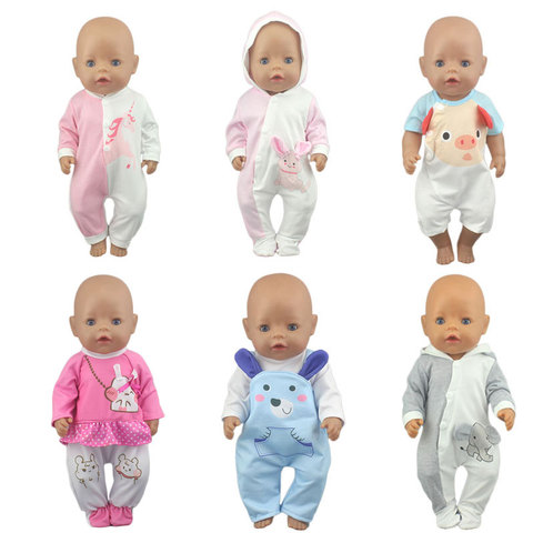 2022 New Fashion  Doll Jump Suits Fit For 43cm Baby Doll 17 Inch Reborn Baby Doll Clothes ► Photo 1/6