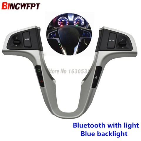 Steering Wheel Button For Hyundai VERNA SOLARIS Steering Wheel Audio Volume Music Control Button Switch With Backlight ► Photo 1/6