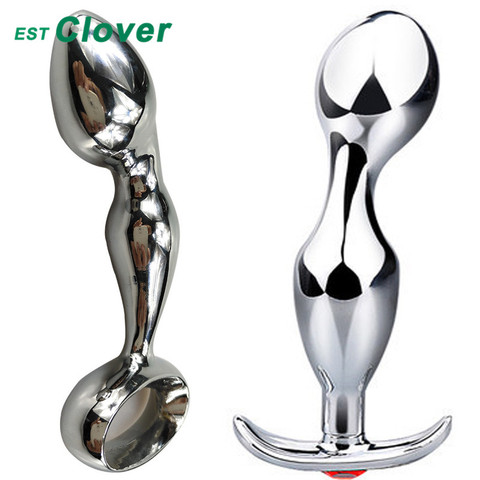 Steel Anal Plug G-Spot Massager Metal Sex Dildo  Anal Butt Toys For Women And Men  T009 ► Photo 1/1