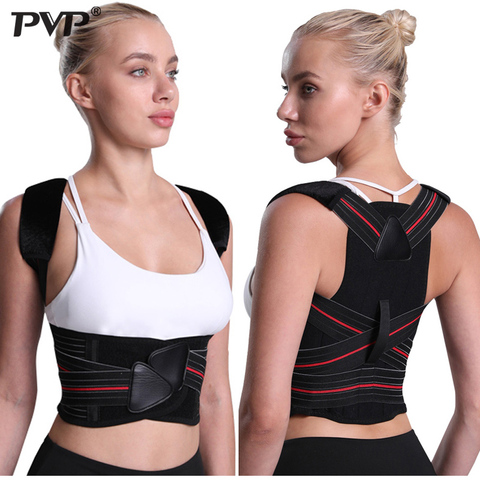 Adjustable Posture Corrector Back Support Shoulder Back Brace Posture Correction Spine Posture Corrector Postural Fixer Tape ► Photo 1/6