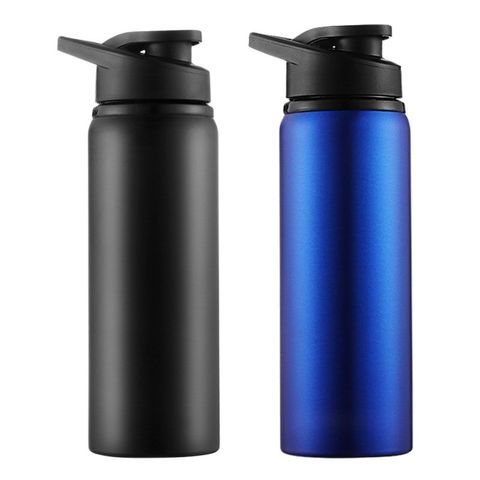 Bicycle Water Bottle 700ml Portable Stainless Steel Straight Drinking Outdoors Sports Travel Kettle Metal Water Bottle ► Photo 1/6