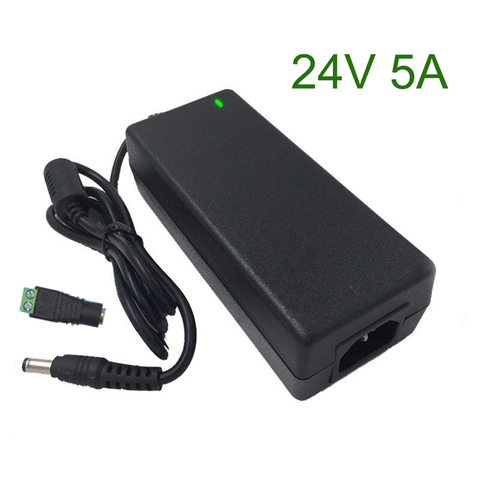 24V5A AC 100-240V DC 24V 5A Switching Power Supply Unit 24 Volt Universal Power Adapter 24v 220v AC/DC Converter Charger 5.5-2.5 ► Photo 1/6