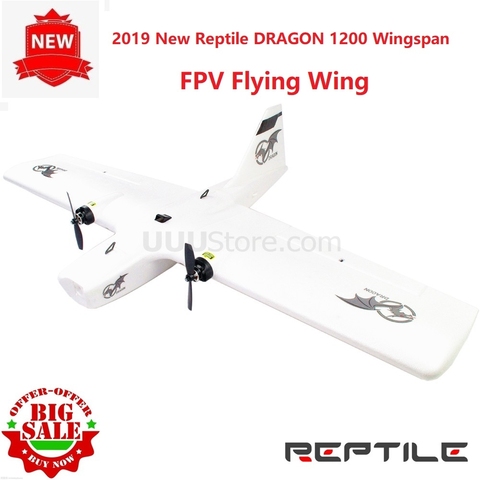 2022 New Reptile DRAGON 1200 Wingspan 1200mm FPV Flying Wing EPP Foam Support Runcam GoPro FPV Camera KIT PNP ► Photo 1/6