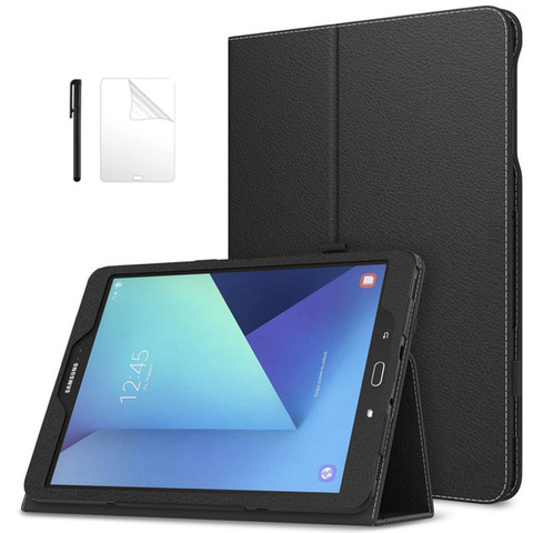 Litchi Flip Slim Folding PU Leather Case for Samsung Galaxy Tab S3 s3 9.7 SM-T820/T825/T829 9.7 inch Tablet Funda case +FilmPen ► Photo 1/6