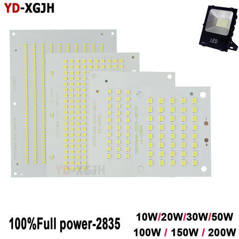 100% Full Power LED Flooding PCB SMD 2835 led PCB board  10W 20W 30W 50W 100W 150W 200W Aluminum for plate led flood light ► Photo 1/6