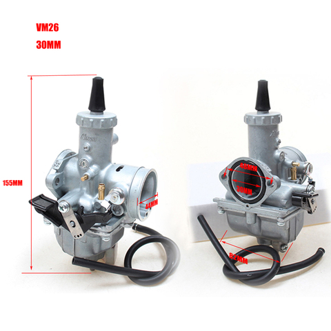 High Performance Mikuni VM16 22 24 26 Carburetor 19mm 26mm 28mm 30mm Carb For 110cc to 250cc Dirt Pit Bike ATV Quad Motorcycle ► Photo 1/6