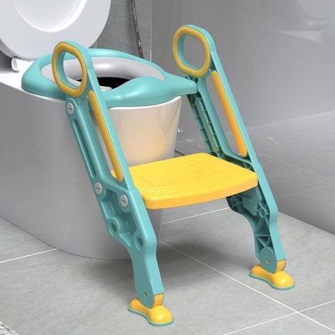 Baby Toilet Seat Baby Folding Adjustable Ladder Potty Training Chair Step Stool Kid Safety Toilet Trainer Seat Pot For Children ► Photo 1/5