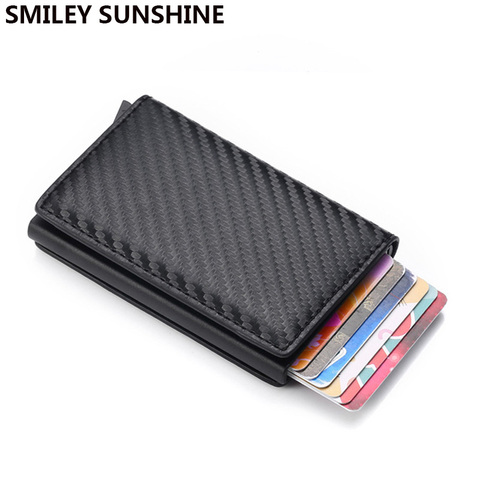 Anti Rfid Credit Card Holder Smart Minimalist Wallet Pocket Men Women Slim Cardholder Bank Secure Creditcard Case dropshipping ► Photo 1/6