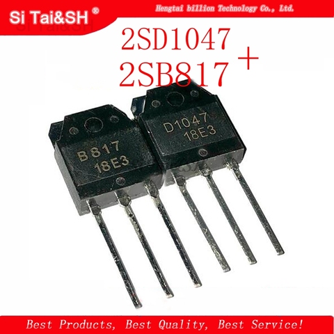 2pcs 2SD1047 1PCS=D1047 + 1PCS=2SB817 B817 TO-3P audio amplifier the tube original authentic ► Photo 1/1