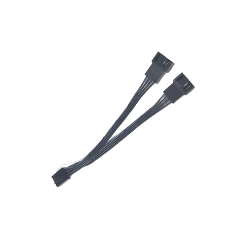 4pin splitter 1 to 2 4pin and 3pin adapter multi-fan temperature control extension cable ► Photo 1/6