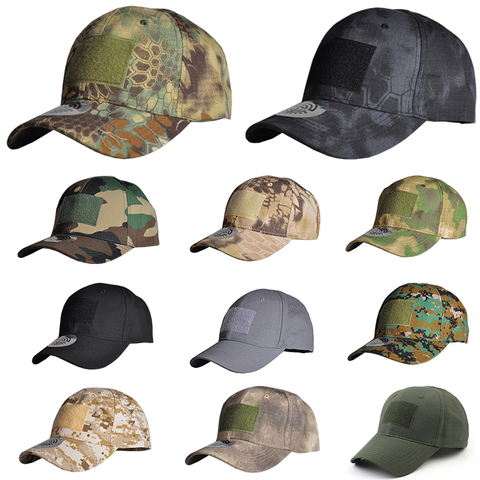 Hunting Hiking Camping Outdoor Airsoft Simplicity Caps Men Tactical Military Army Camo Caps  Camouflage Sunshade Baseball Caps ► Photo 1/6