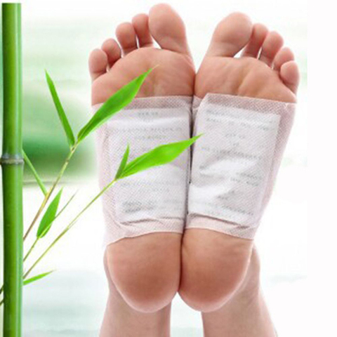 20pcs Kinoki Detox Foot Patches Pads Body Toxins Feet Slimming Cleansing Herbal Adhesive (10pcs Patches+10pcs Adhesives) Hot ► Photo 1/6