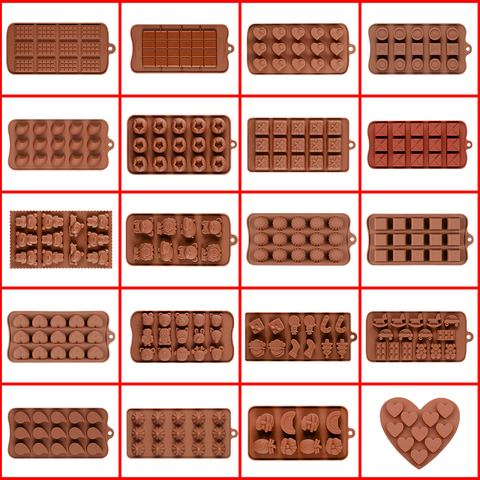 SILIKOLOVE 3D Silicone Heart Mold Mini Heart Candy Molds Chocolate Mould  for DIY Kitchen Baking Accessories