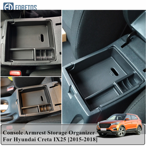 For Hyundai Creta IX25 2015 2016 2017 2022 Console Armrest Storage Organizer Creta IX25 Center Conosle Organizer Tray ► Photo 1/6