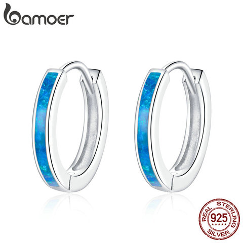 bamoer Genuine 925 Sterling Silver Simple Earrings Earrings for Women Animal Fashion Jewelry Hypoallergenic Orecchini SCE992 ► Photo 1/6