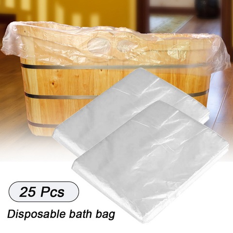 25pcs Disposable Bathtub, Disposable Plastic Bathtub Liners