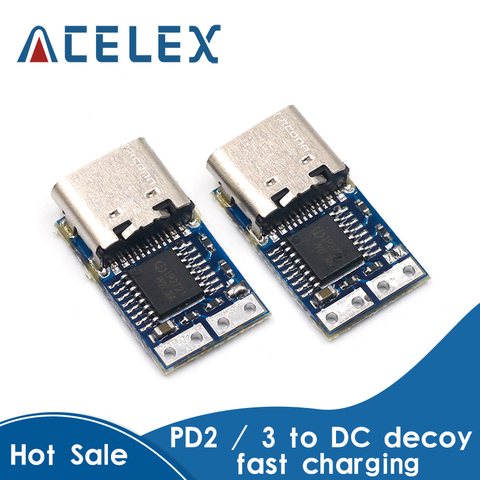 PD decoy module PD23.0 to DC DC trigger extension cable QC4.0 charger 9V 12V 15V 20V ► Photo 1/6