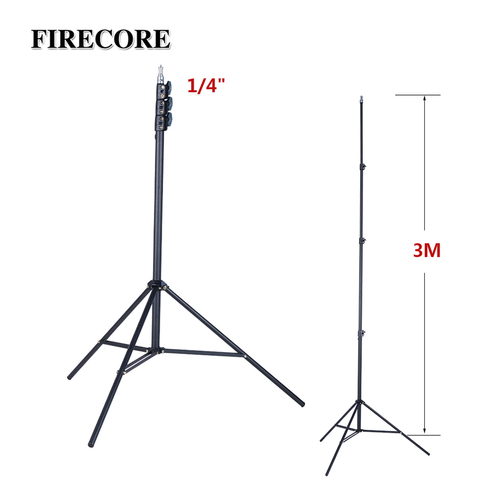 FIRECORE Metal Tripod 3M Laser Level Nivel Laser Tripod for Laser Level 4 Knots Adjustable 1/4