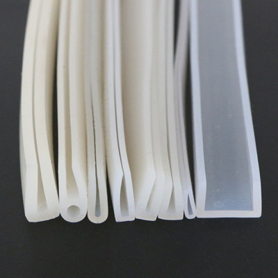 clear silicone rubber glass edge strip