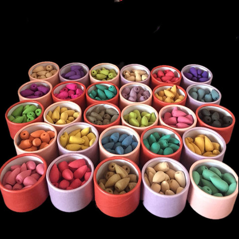 25pc/Boxed Natural Plant Incense Cones Backflow waterfall Fragrant Tower 30 Fragrant Spices Sandalwood for Home Office ► Photo 1/6