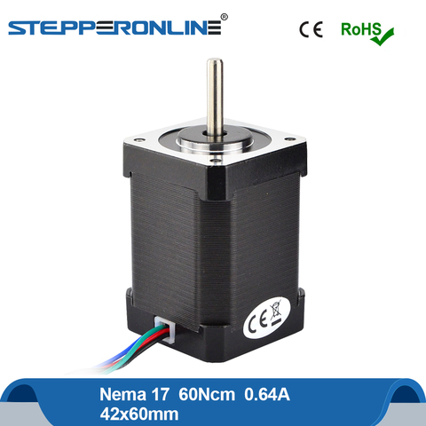 High Torque Nema17 Stepper Motor 60mm Nema 17 Step Motor 60Ncm 0.64A 4-lead for 3D Printer Extruder Motor ► Photo 1/1