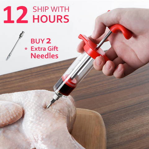 Flavor needle Turkey pork bbq steak meat sauces syringes marinades