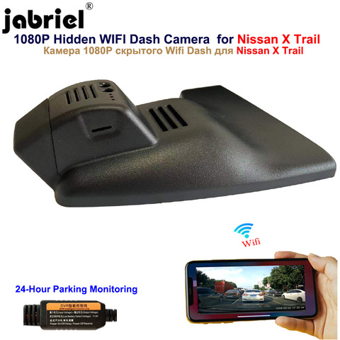 Jabriel for Nissan x trail t30 t31 t32 2015 2016 2017 2022 mirror cover android Hidden Wifi 1080P Dash cam car camera ► Photo 1/5