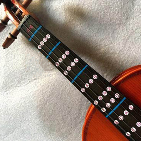 1/8-4/4Violin Fingerboard Sticker Fretboard Note Label Finge Chart Practice Finger Guide Beginner Violin Parts Accessories ► Photo 1/6