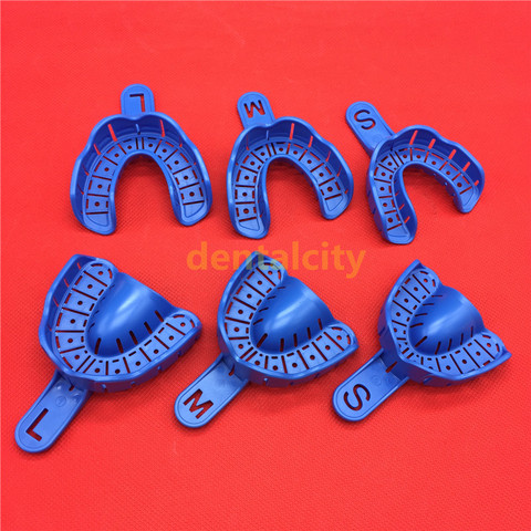 6Pcs/set Dental Impression Trays Plastic Materials Teeth Holder Dental Central Supply For Oral Tools ► Photo 1/6