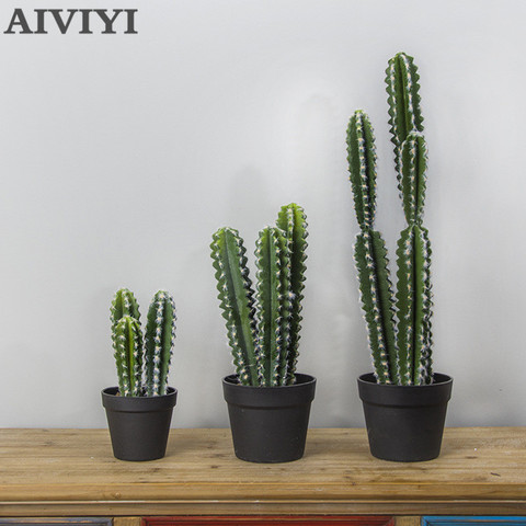 Long Cactus Artificial Plant Succulent Home Decor Living Room Bedroom Garden Decoration Fake Plants Aesthetic Room Decor For ► Photo 1/6